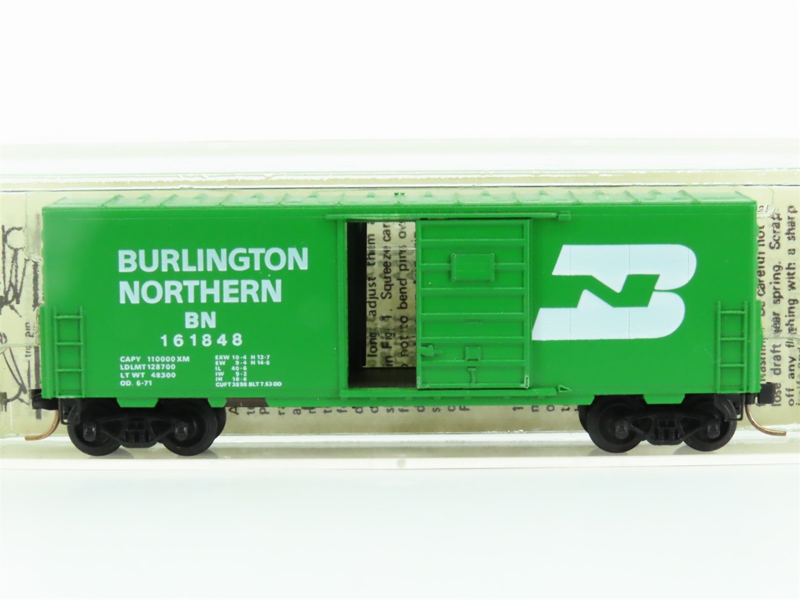 N Scale Kadee Micro-Trains MTL 24040 BN Burlington Northern 40' Boxcar #161848
