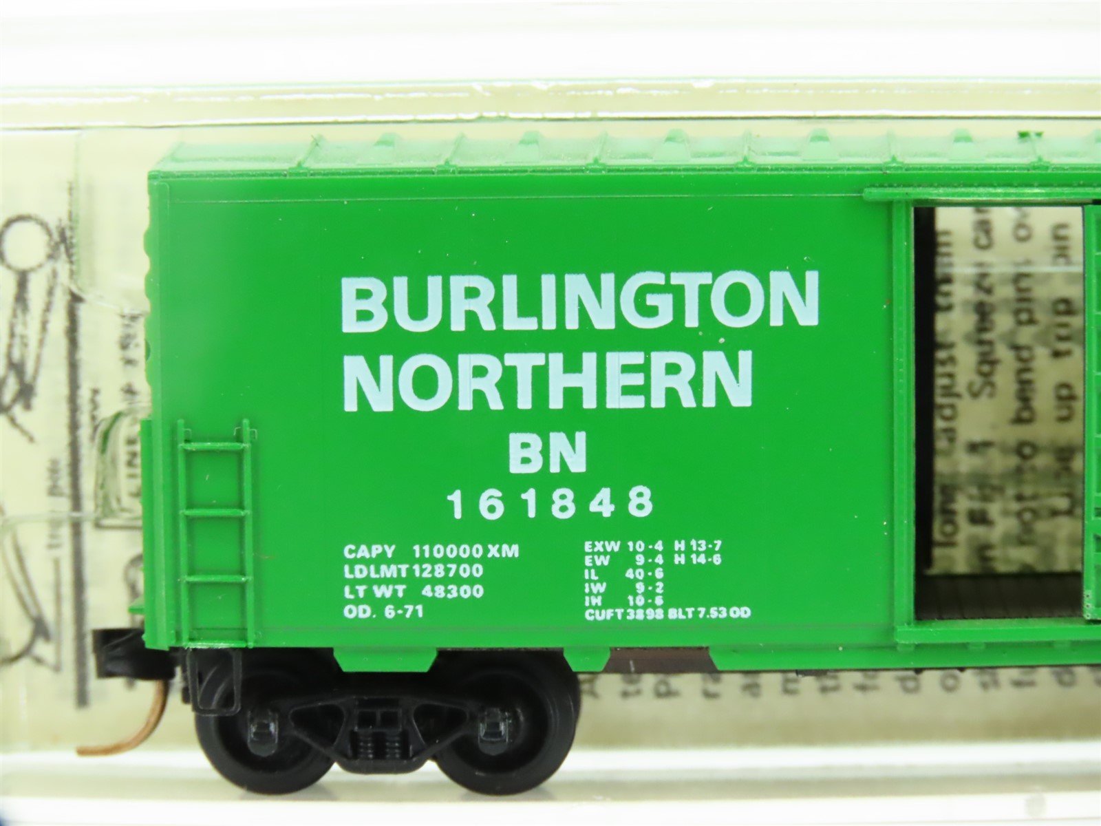 N Scale Kadee Micro-Trains MTL 24040 BN Burlington Northern 40' Boxcar #161848