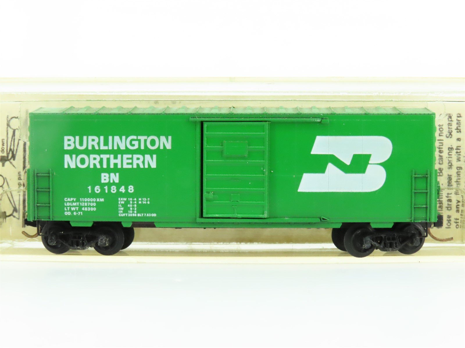 N Scale Kadee Micro-Trains MTL 24040 BN Burlington Northern 40' Boxcar #161848