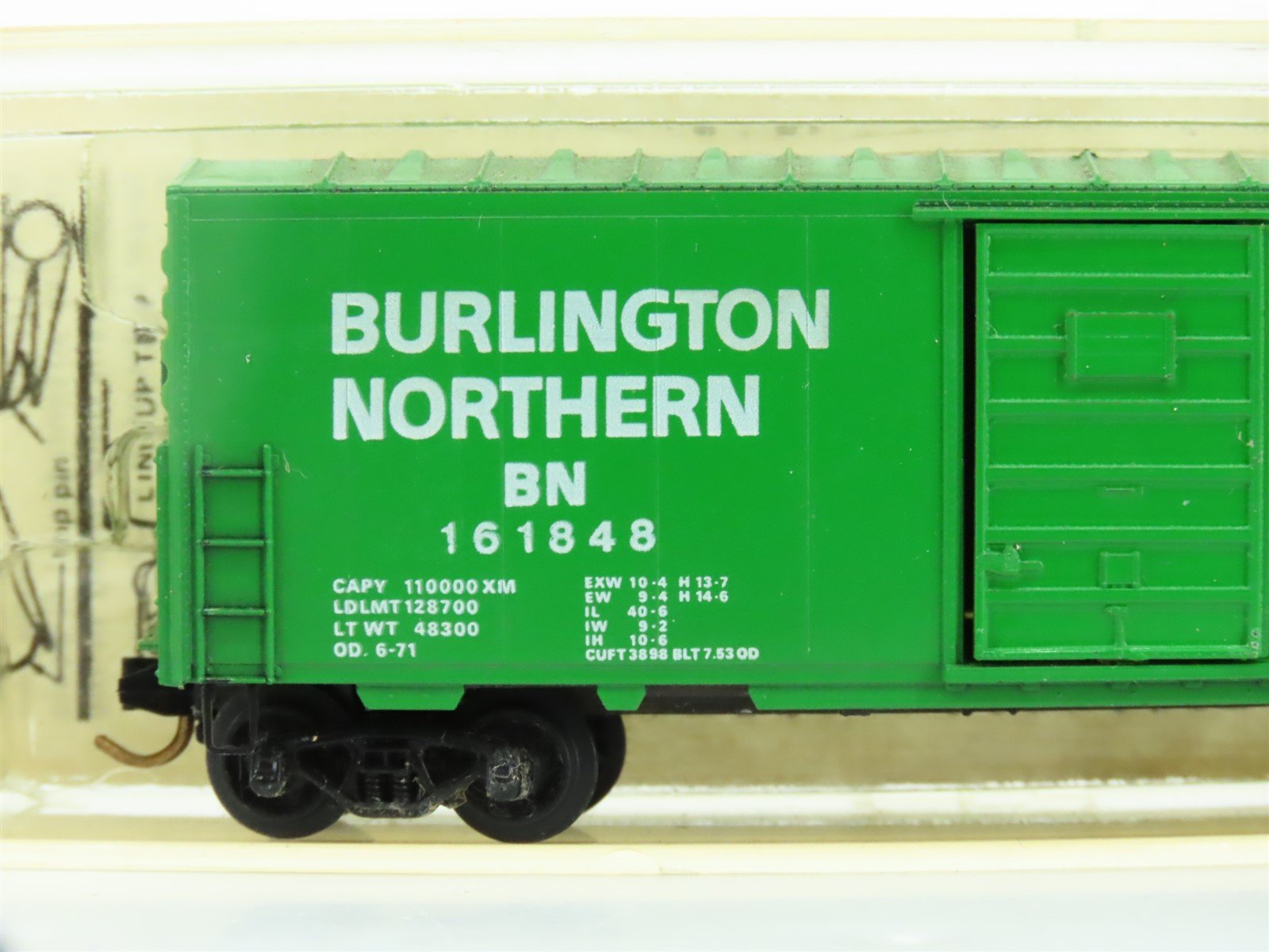 N Scale Kadee Micro-Trains MTL 24040 BN Burlington Northern 40' Boxcar #161848