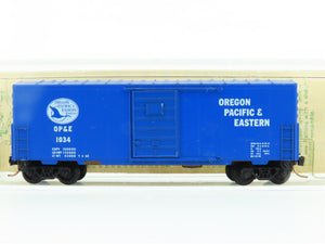 N Kadee Micro-Trains MTL 24384 OP&E 40' Single Door Boxcar #1034 - Blue Label