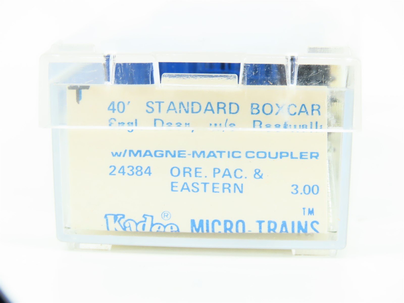 N Kadee Micro-Trains MTL 24384 OP&E 40' Single Door Boxcar #1034 - Blue Label