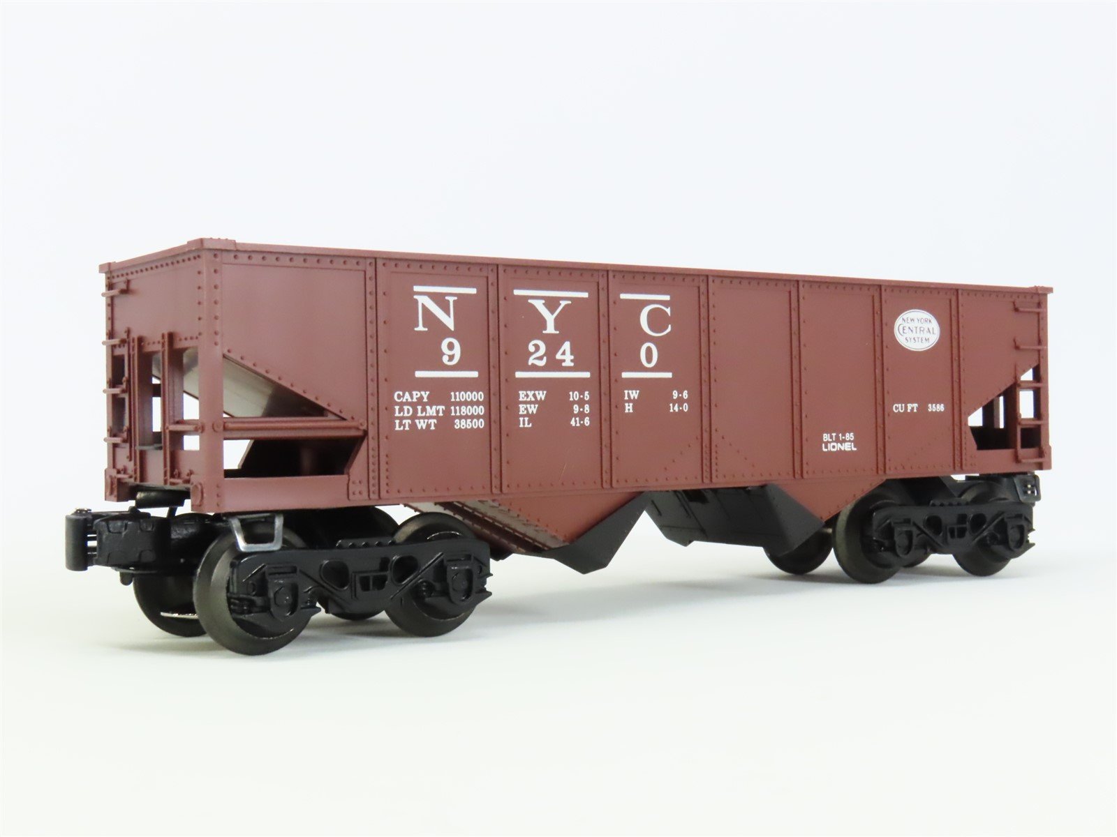 O Gauge 3-Rail Lionel 6-9240 NYC New York Central 2-Bay Open Hopper #9240