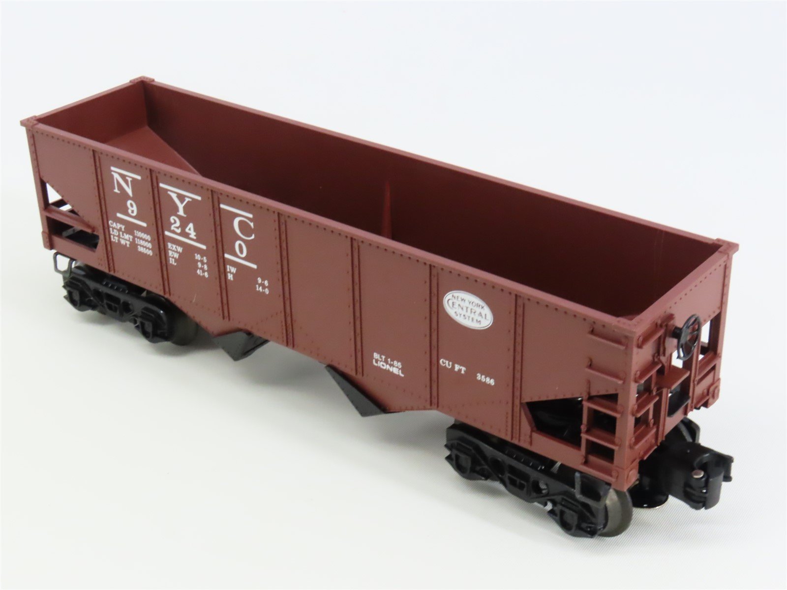 O Gauge 3-Rail Lionel 6-9240 NYC New York Central 2-Bay Open Hopper #9240