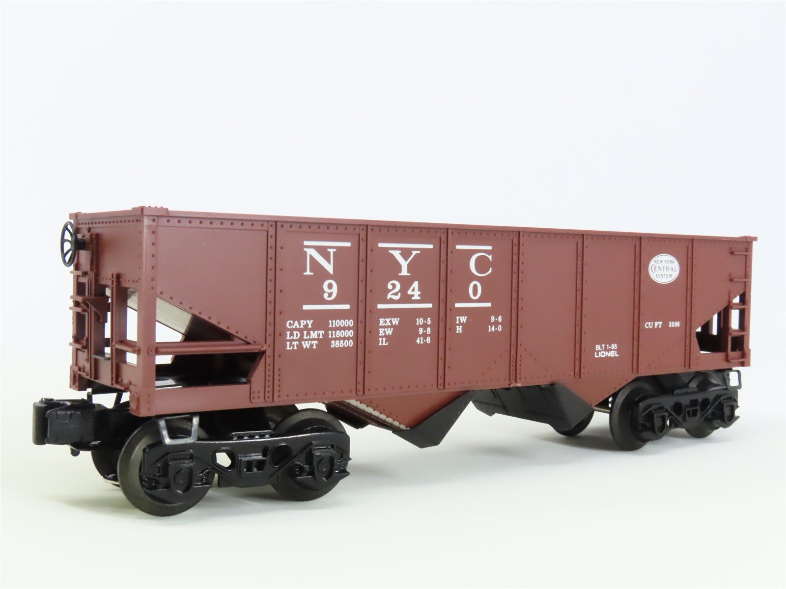 O Gauge 3-Rail Lionel 6-9240 NYC New York Central 2-Bay Open Hopper #9240
