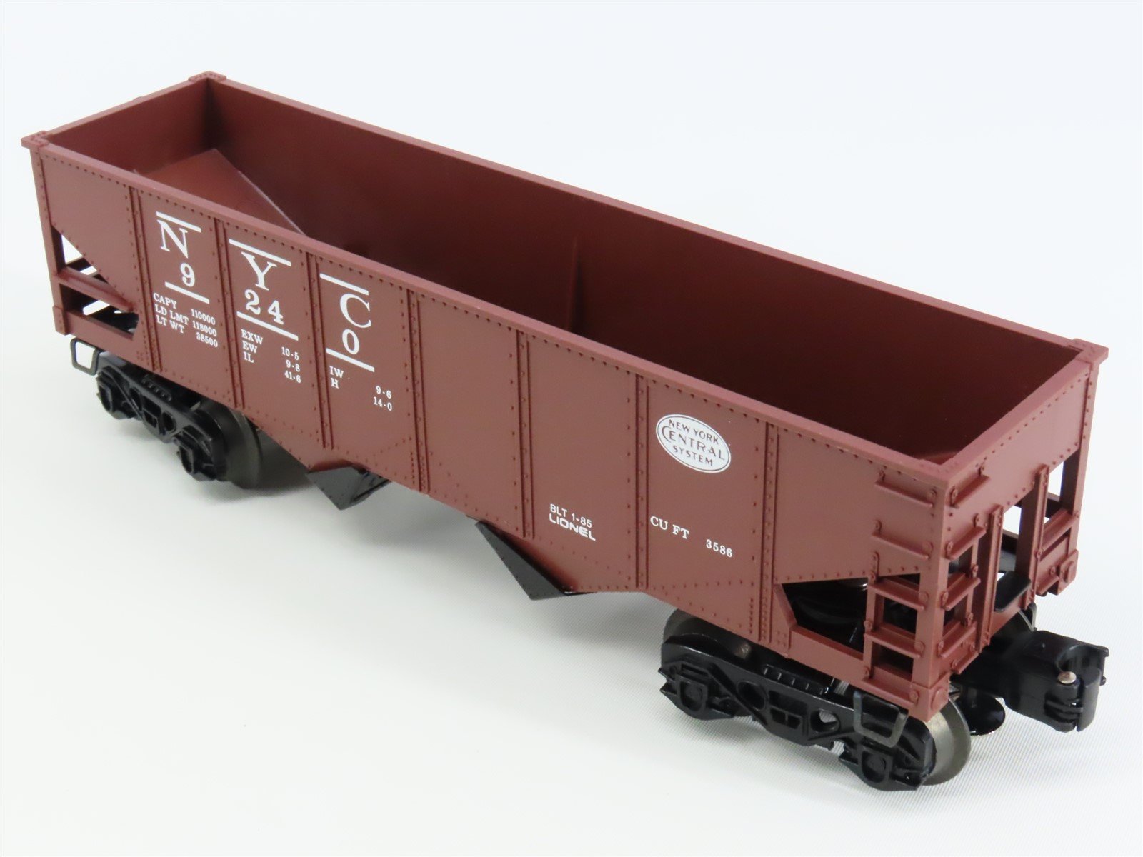 O Gauge 3-Rail Lionel 6-9240 NYC New York Central 2-Bay Open Hopper #9240
