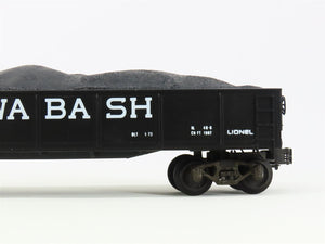 O Gauge 3-Rail Lionel 6-9820 WAB Wabash Railroad Open Gondola #9820