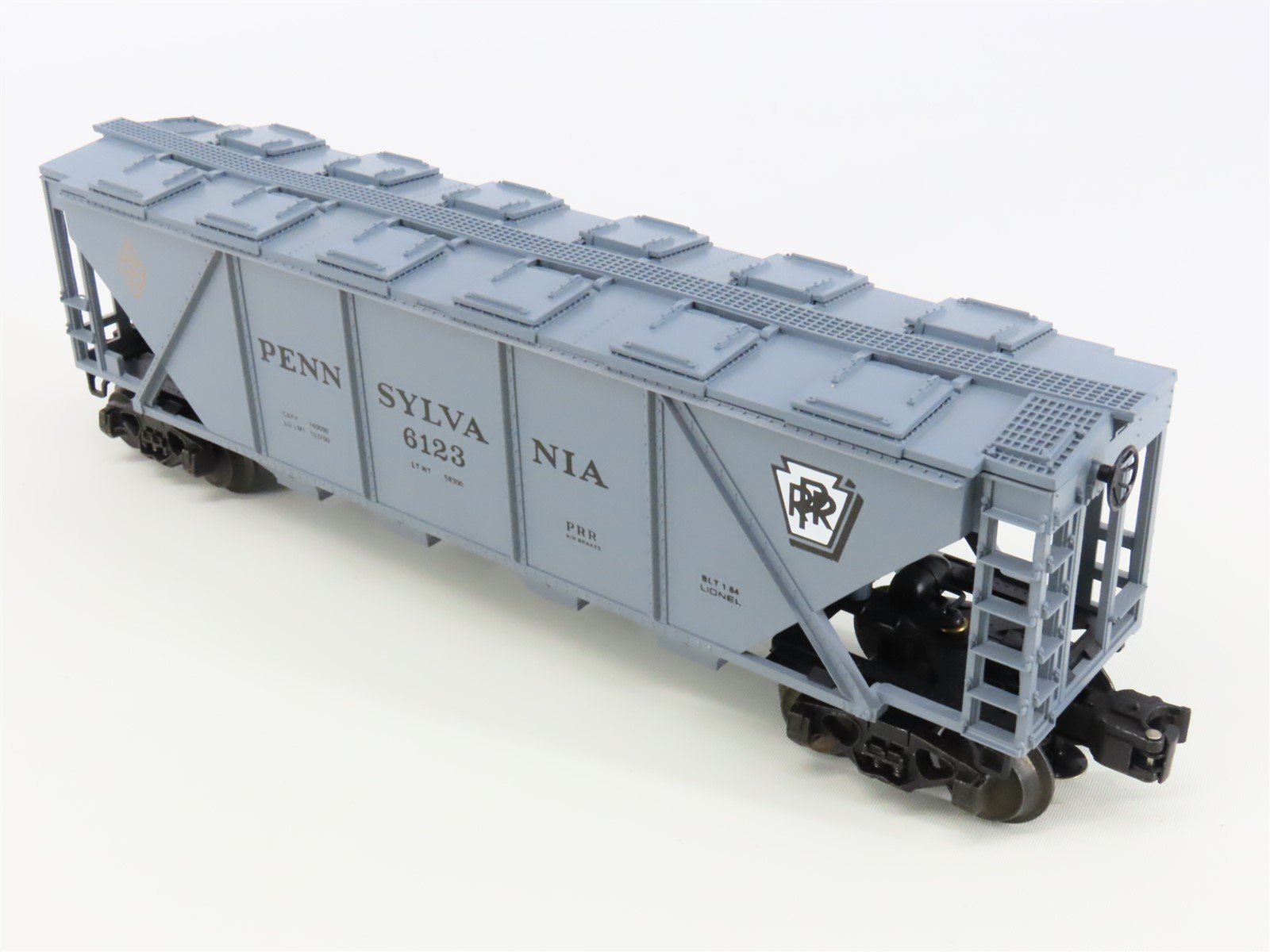 O Gauge 3-Rail Lionel 6-6123 PRR Pennsylvania 4-Bay Covered Hopper #6123