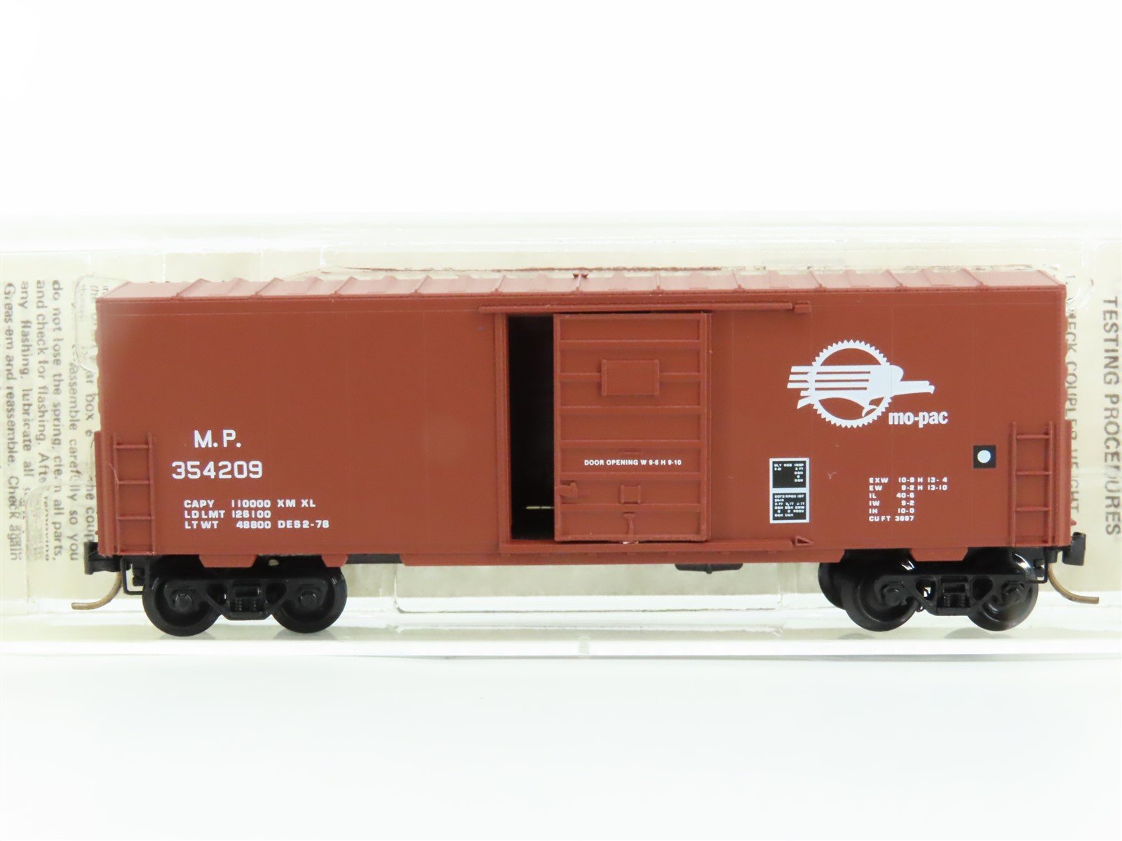 N Kadee Micro-Trains MTL 24200 MP Missouri Pacific 40' Single Door Boxcar 354209