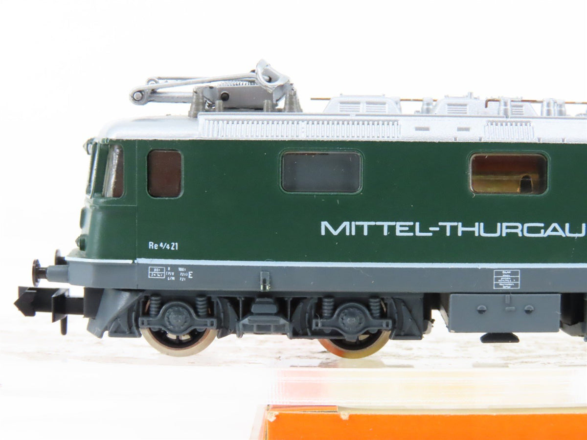 N Scale Arnold 2410 Mittel-Thurgau Bahn Re 4/4 Electric Locomotive #21