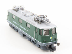 N Scale Arnold 2410 Mittel-Thurgau Bahn Re 4/4 Electric Locomotive #21
