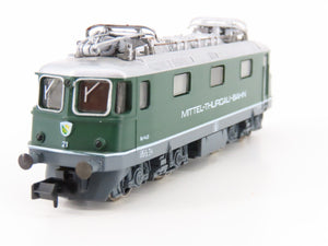 N Scale Arnold 2410 Mittel-Thurgau Bahn Re 4/4 Electric Locomotive #21