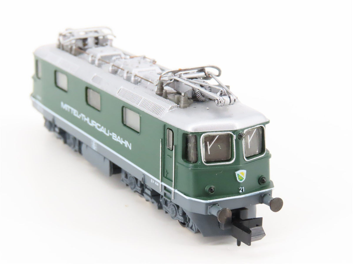 N Scale Arnold 2410 Mittel-Thurgau Bahn Re 4/4 Electric Locomotive #21