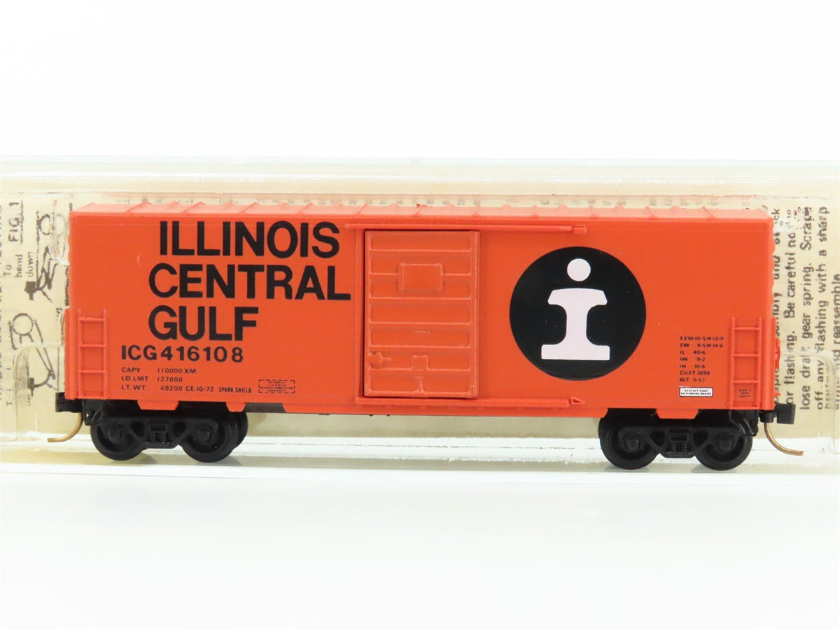 N Scale Kadee Micro-Trains MTL 24070 ICG Illinois Central Gulf 40&#39; Boxcar 416108