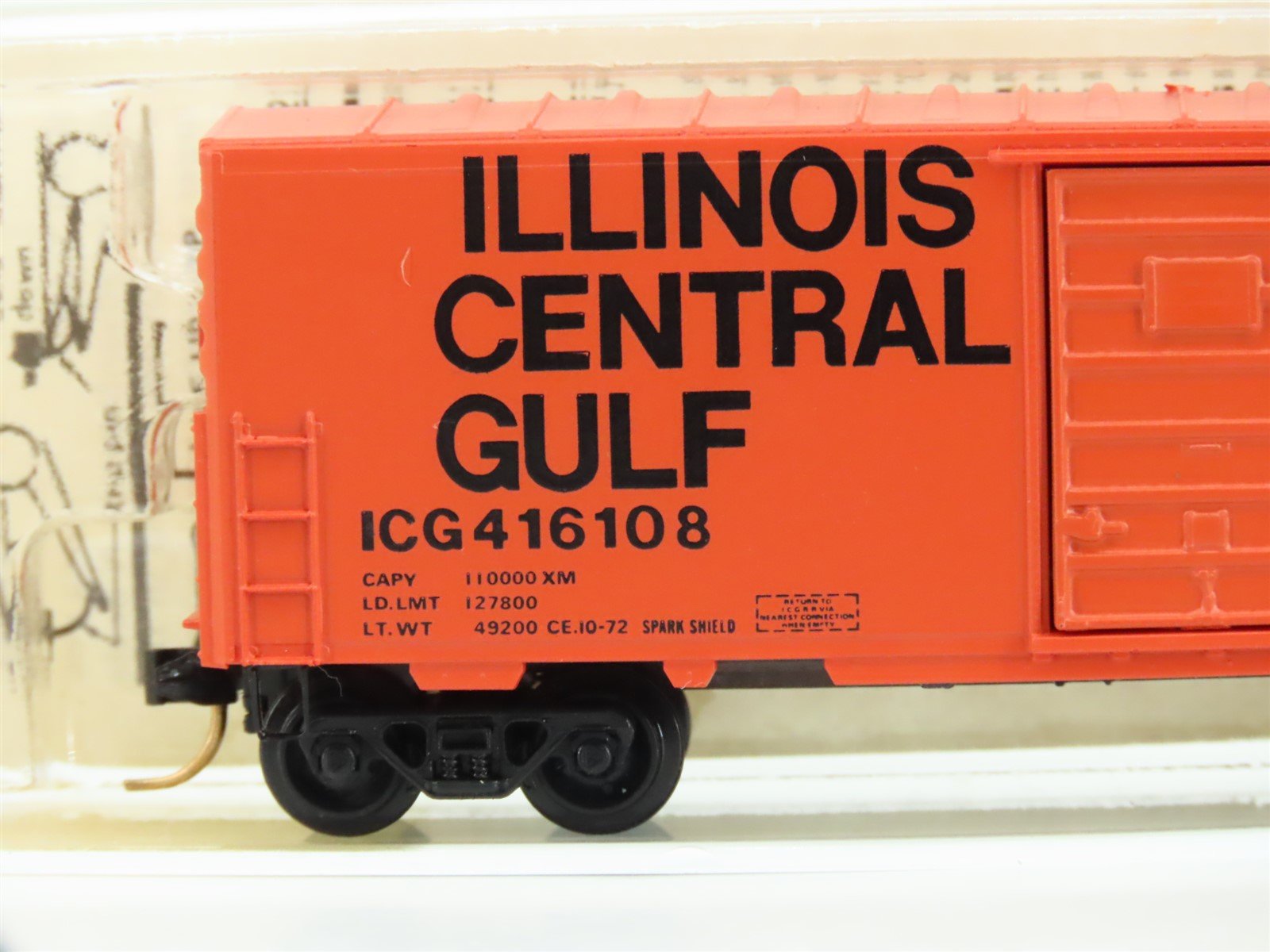 N Scale Kadee Micro-Trains MTL 24070 ICG Illinois Central Gulf 40' Boxcar 416108