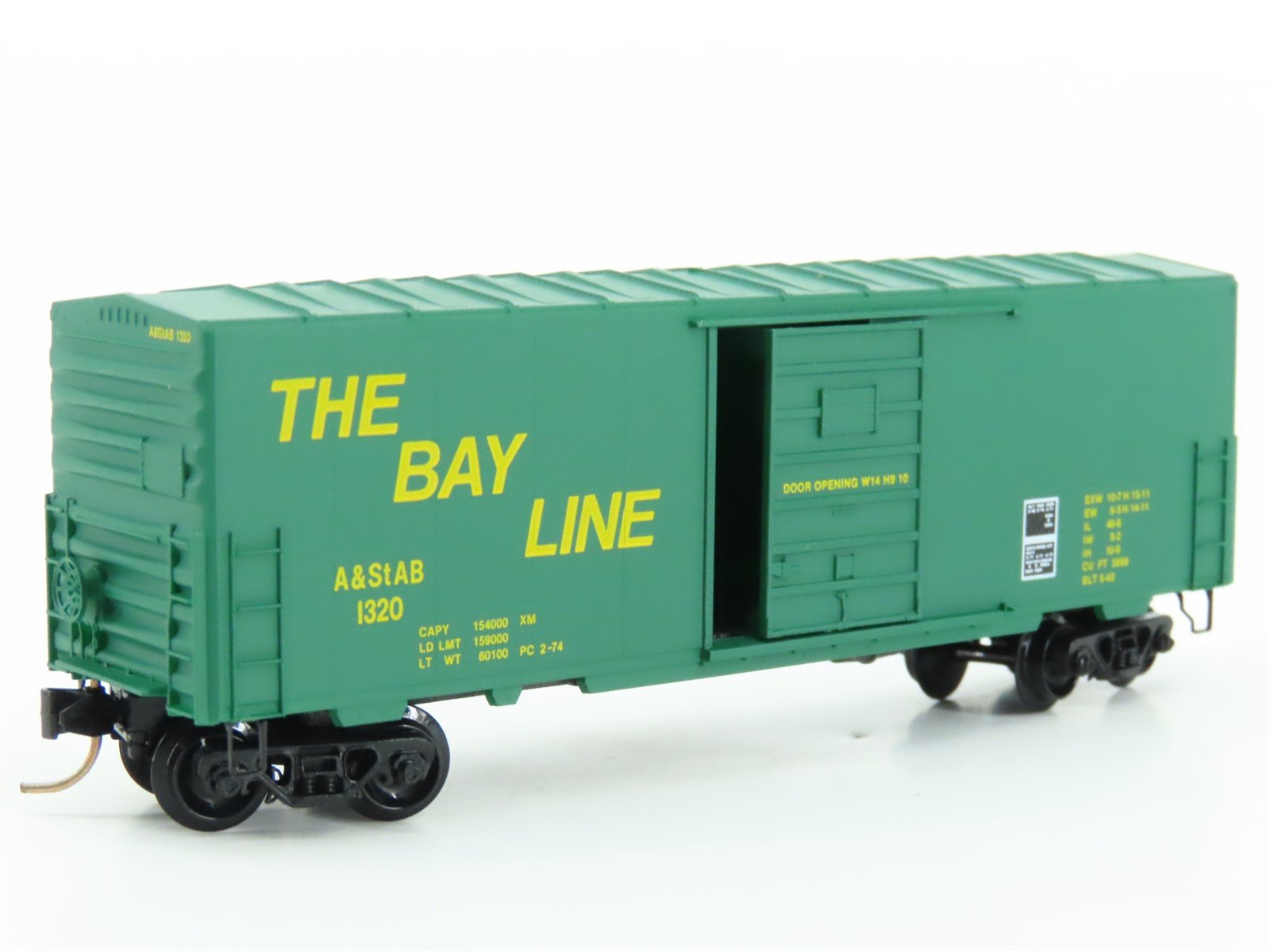 N Scale Kadee Micro-Trains MTL 24210 A&StAB The Bay Line 40' Box Car #1320