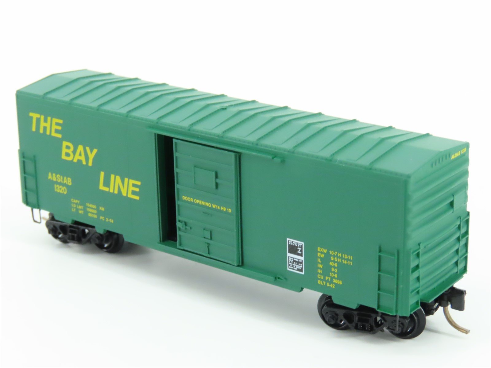 N Scale Kadee Micro-Trains MTL 24210 A&StAB The Bay Line 40' Box Car #1320