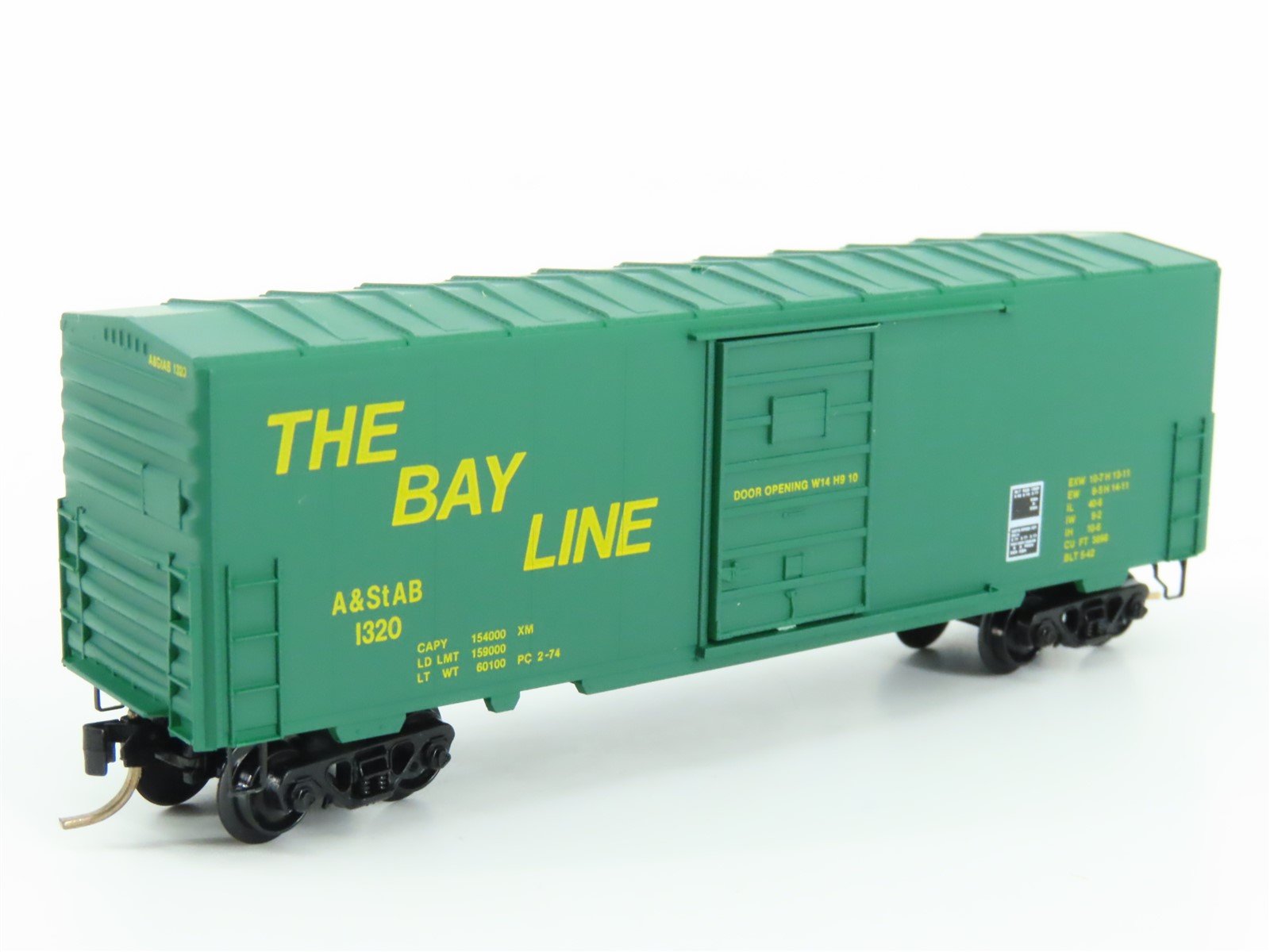 N Scale Kadee Micro-Trains MTL 24210 A&StAB The Bay Line 40' Box Car #1320