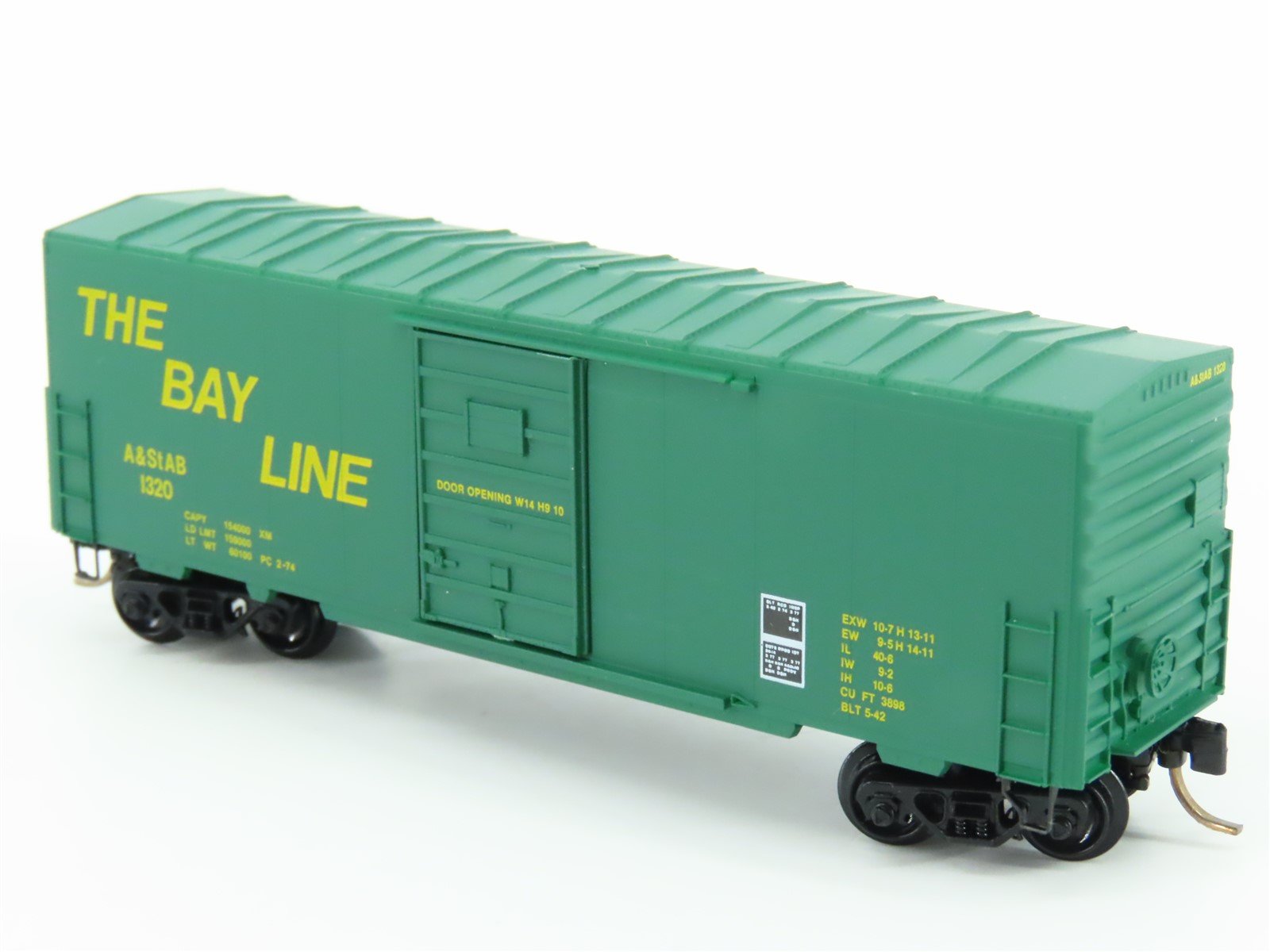 N Scale Kadee Micro-Trains MTL 24210 A&StAB The Bay Line 40' Box Car #1320