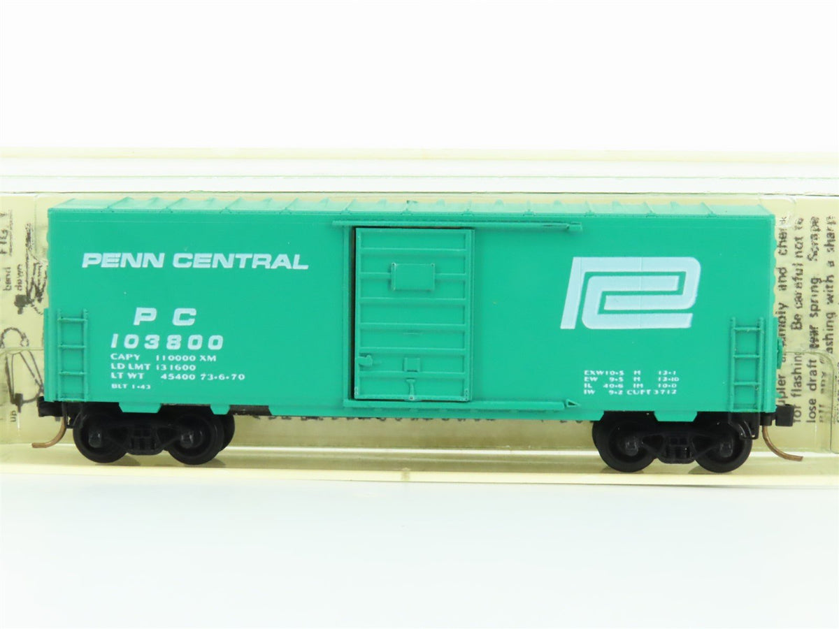 N Scale Kadee Micro-Trains MTL #24050 PC Penn Central 40&#39; Box Car #103800