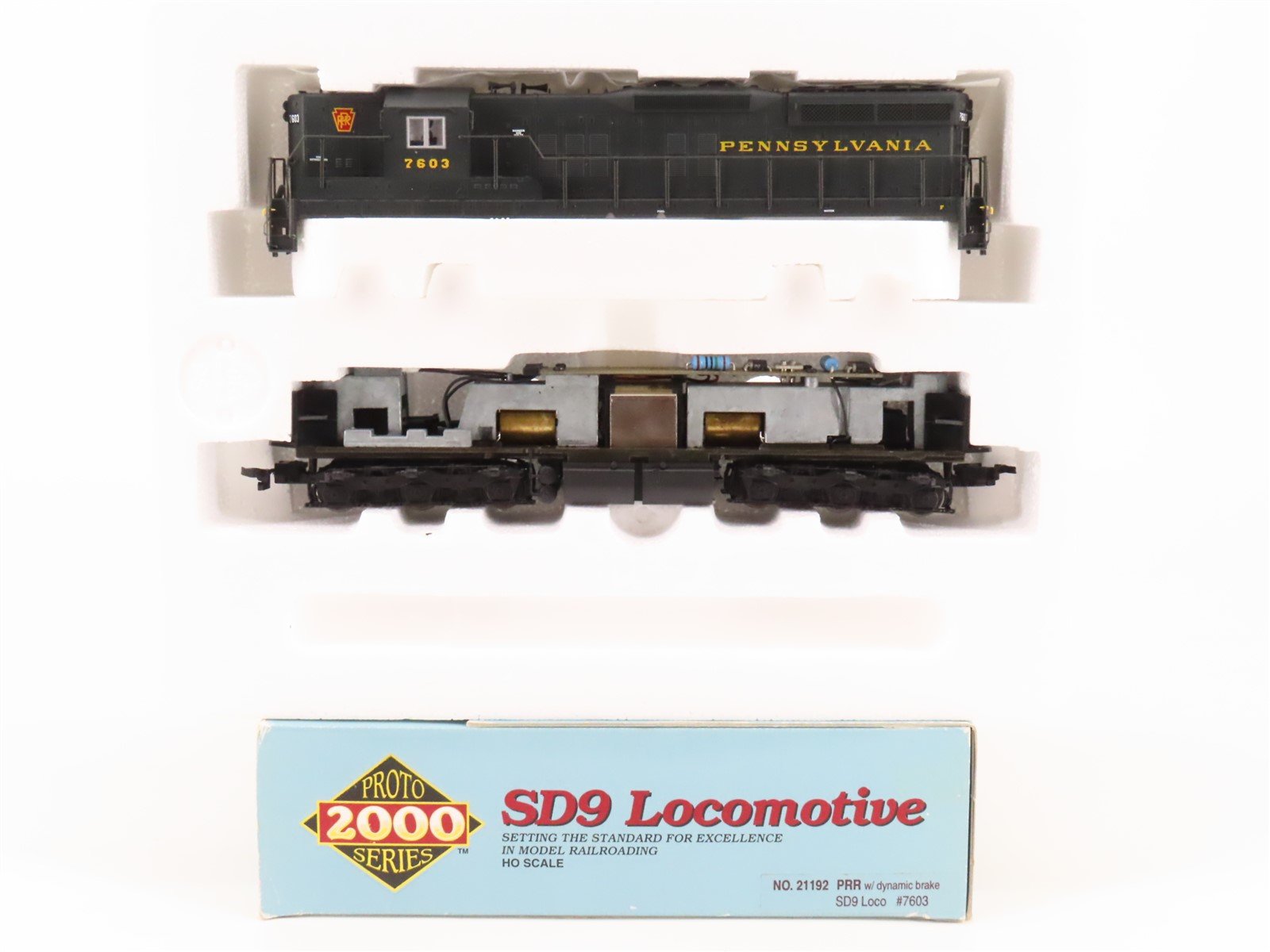 HO Scale Proto 2000 21192 PRR Pennsylvania EMD SD9 Diesel #7603 - DCC Ready
