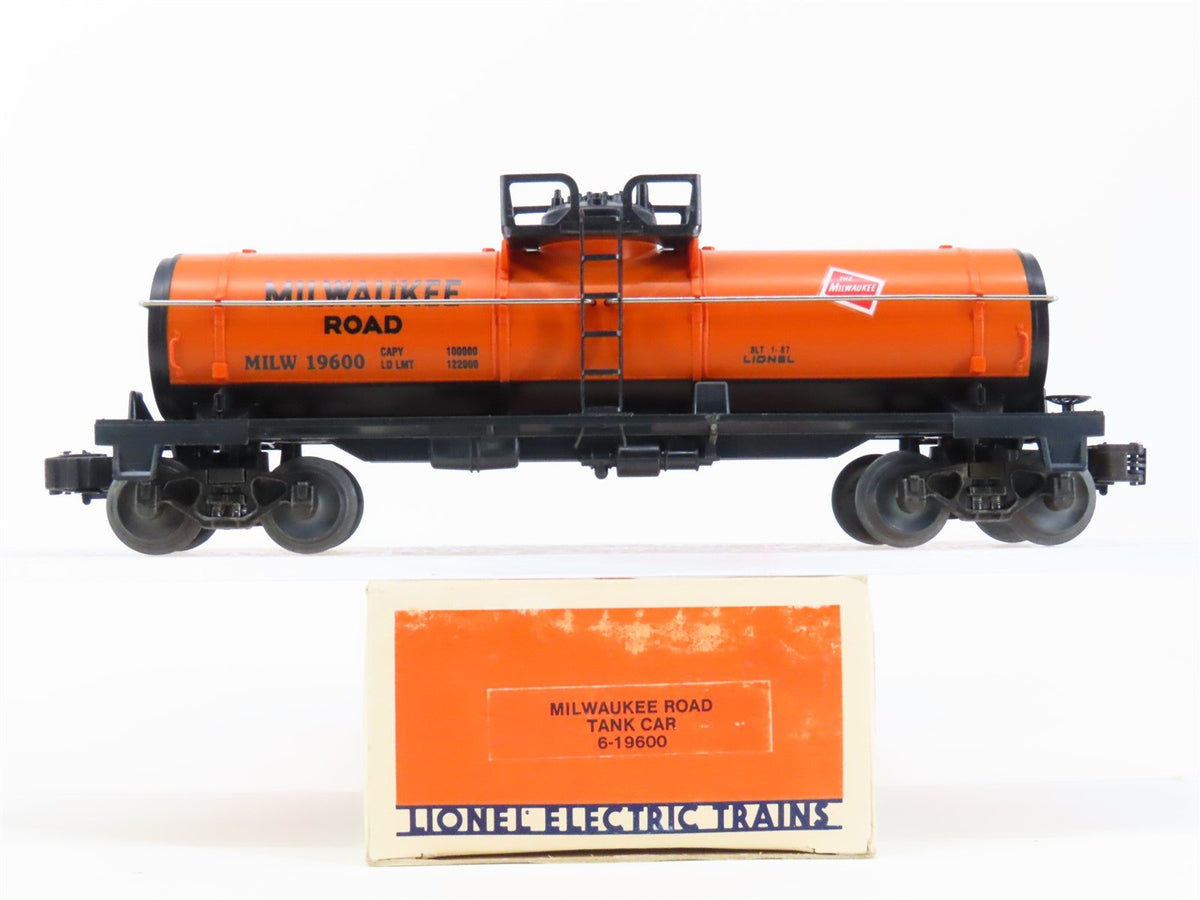 O Gauge 3-Rail Lionel 6-19600 MILW Milwaukee Road Single Dome Tank Car #19600