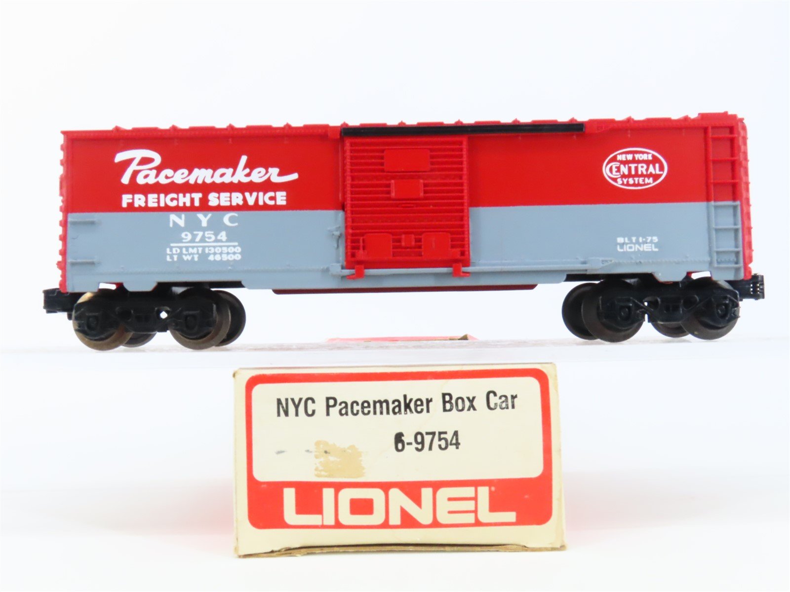 O Gauge 3-Rail Lionel 6-9754 NYC New York Central Pacemaker Box Car #9754