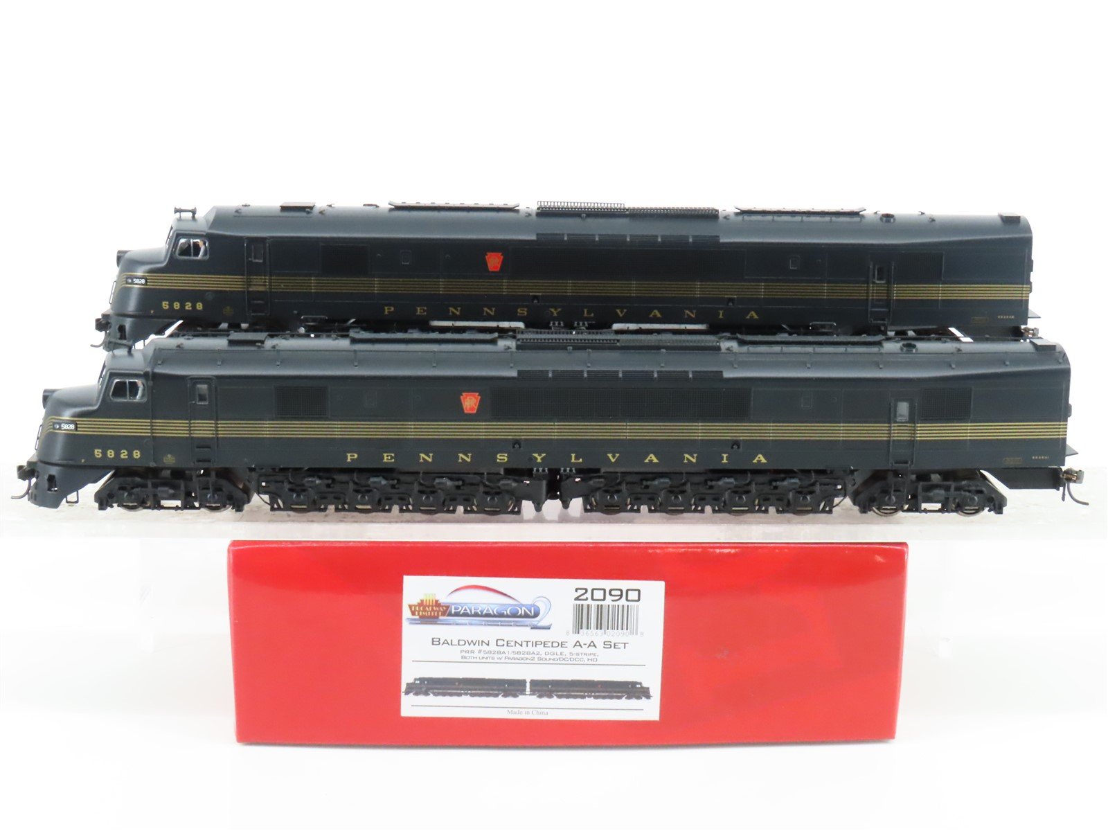 HO Broadway Limited BLI 2090 PRR Baldwin Centipede A-A Diesel Set - Paragon2