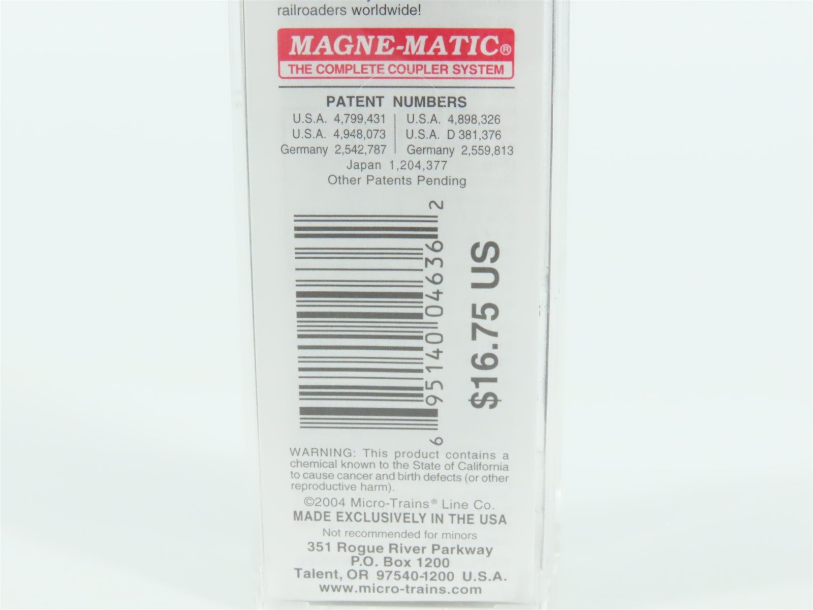 N Micro-Trains MTL 24100 ONT Ontario Northland 40' Single Door Boxcar 92002