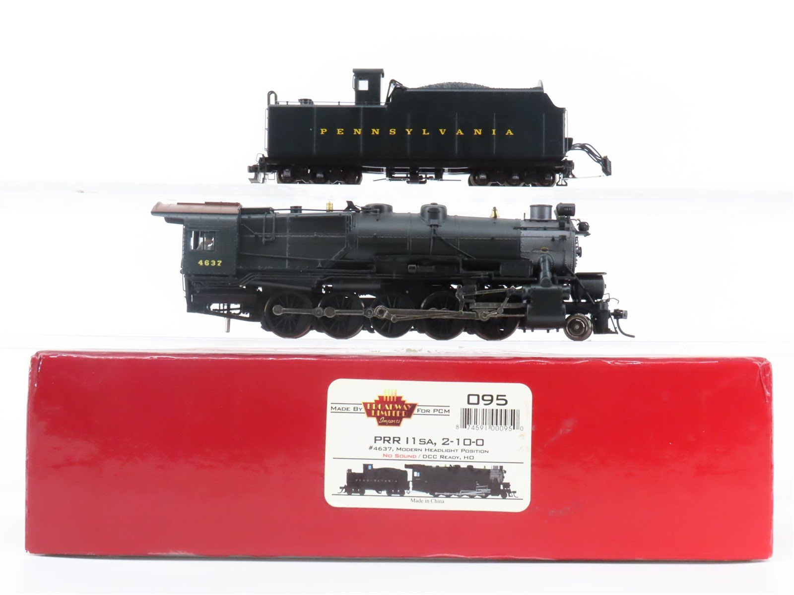 HO Broadway Limited BLI PCM 095 PRR 2-10-0 I1SA Steam #4637 w/ DCC & Sound
