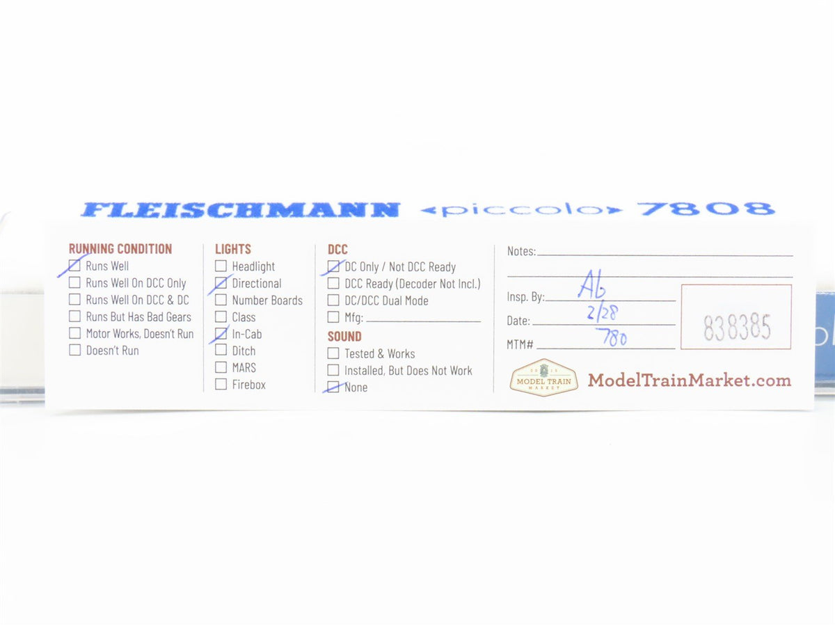 N Scale Fleischmann 7408 DB Kaewendel Rundfahrt Electric Passenger Railcar