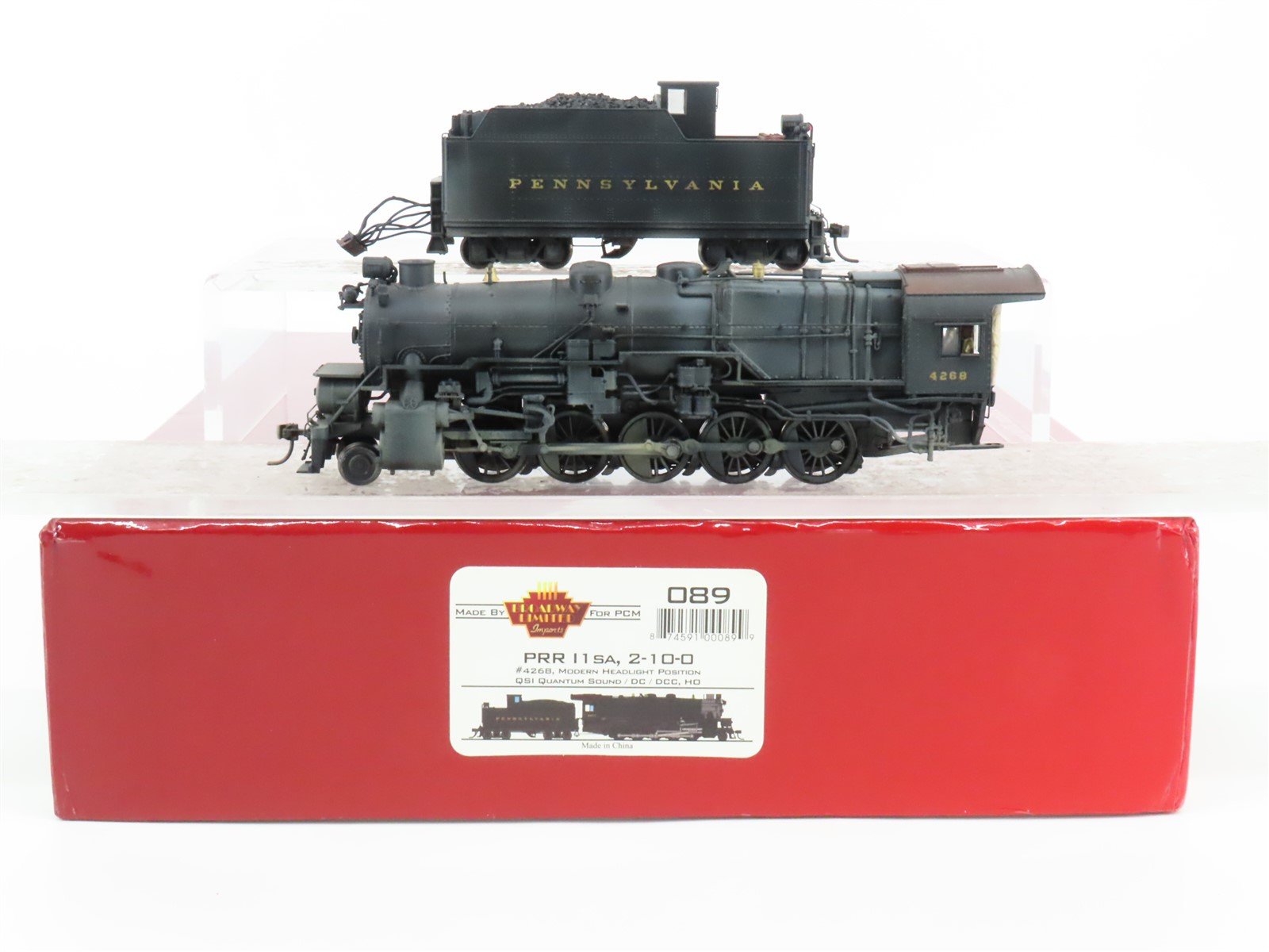 HO Broadway Limited BLI PCM 089 PRR 2-10-0 I1SA Steam w/DCC & Sound - Pro Custom
