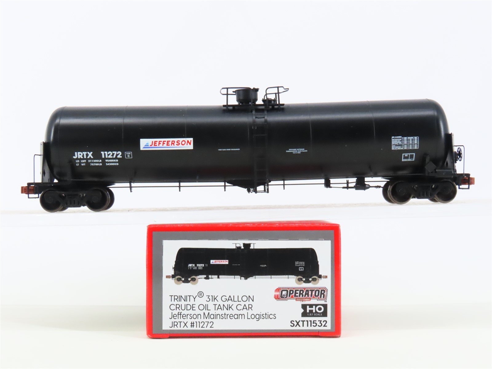 HO Scaletrains Operator SXT11532 JRTX Jefferson Crude Oil Tank Car #11272