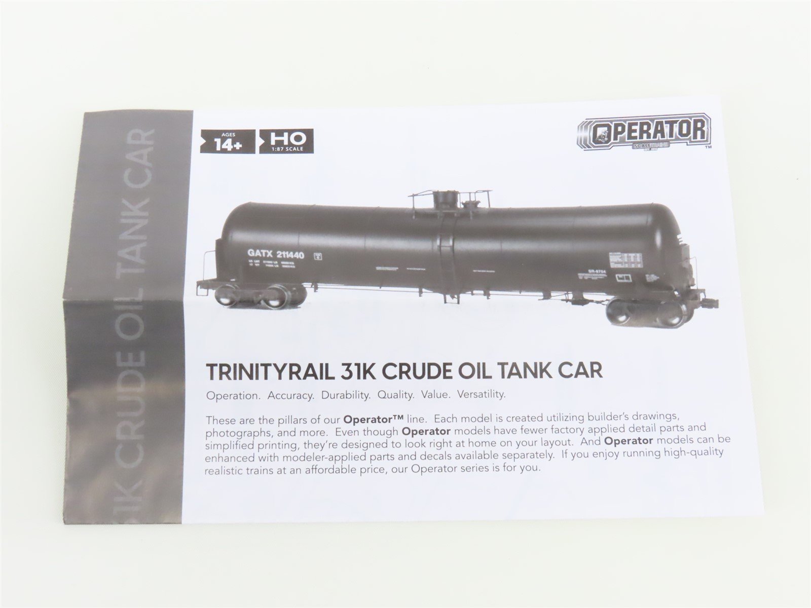 HO Scaletrains Operator SXT11532 JRTX Jefferson Crude Oil Tank Car #11272