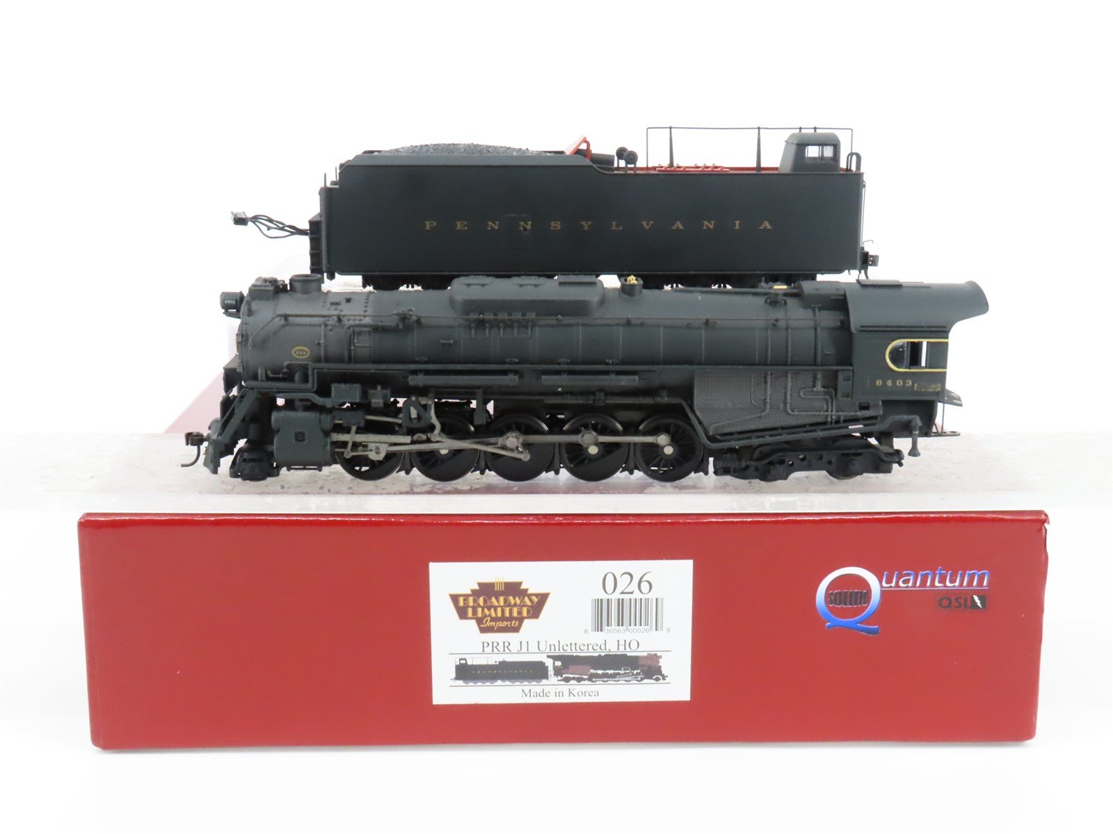 HO Broadway Limited BLI 026 PRR 2-10-4 J1 Steam #6403 w/ DCC & Sound - Custom