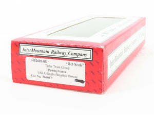 HO Scale InterMountain 452601-08 PRR Pennsylvania Single-Sheathed Boxcar #566087