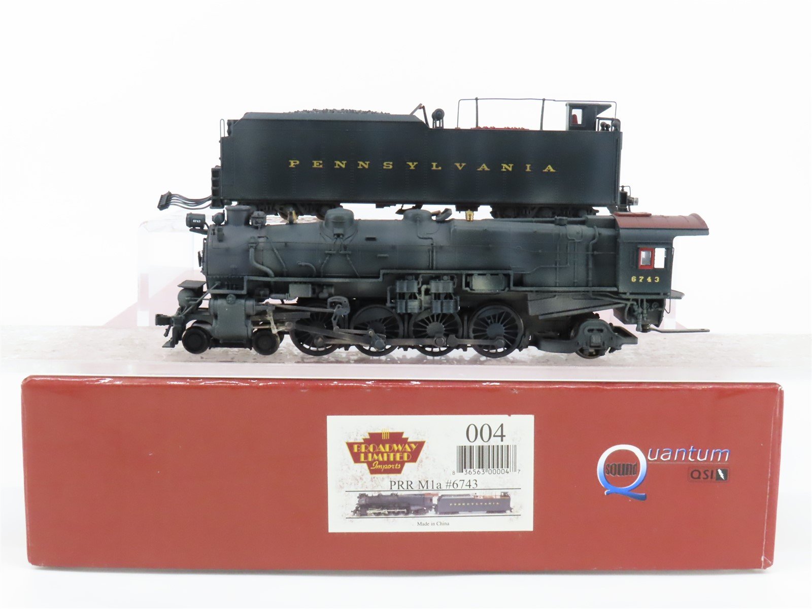 HO Broadway Limited BLI 004 PRR 4-8-2 M1a Steam #6743 w/DCC & Sound - Pro Custom