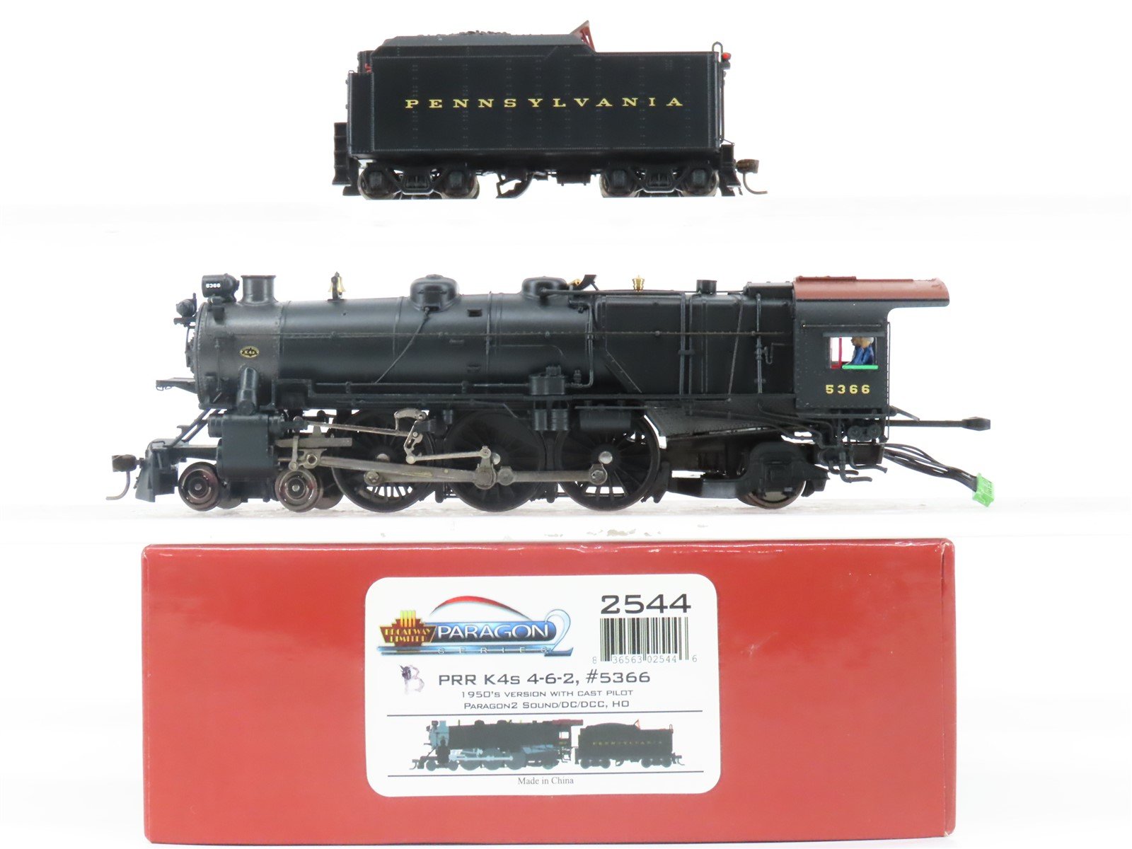 HO Broadway Limited BLI 2544 PRR Pennsylvania 4-6-2 K4s Steam #5366 - Paragon2