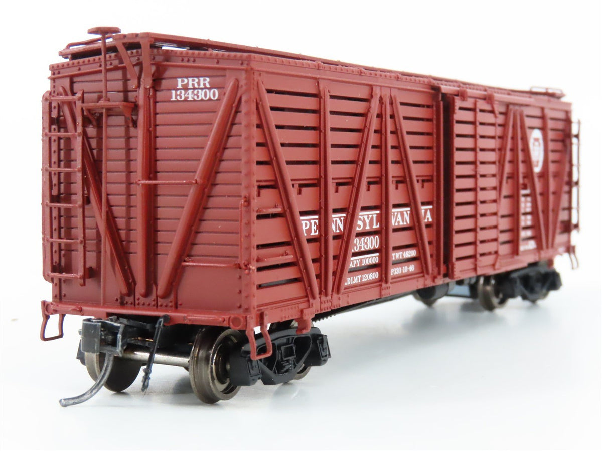 HO Broadway Limited BLI 4573 PRR Single Door Stock Car w/ Cattle Sounds #134300