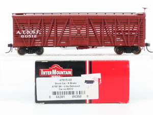 HO Scale InterMountain 47915-02 ATSF Single Door K-Brake Stock Car #60512