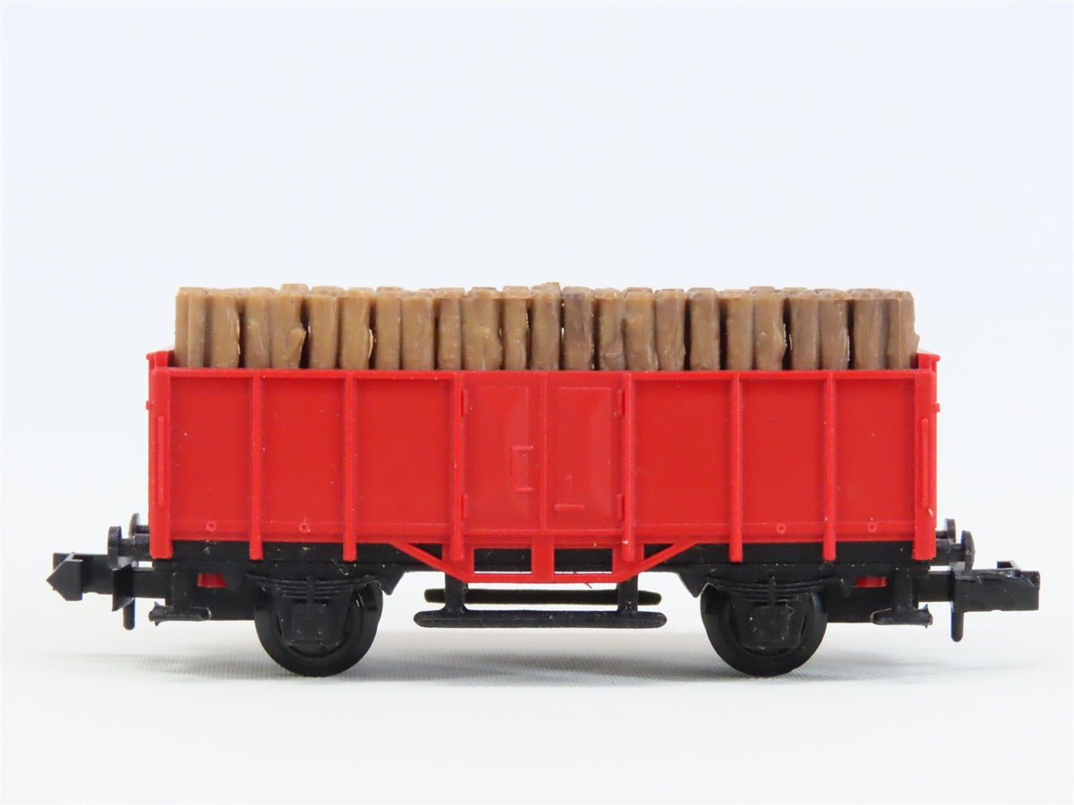 N Scale Arnold Rapido Unlettered European 26&#39; Gondola w/ Load