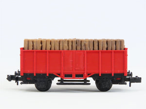 N Scale Arnold Rapido Unlettered European 26' Gondola w/ Load