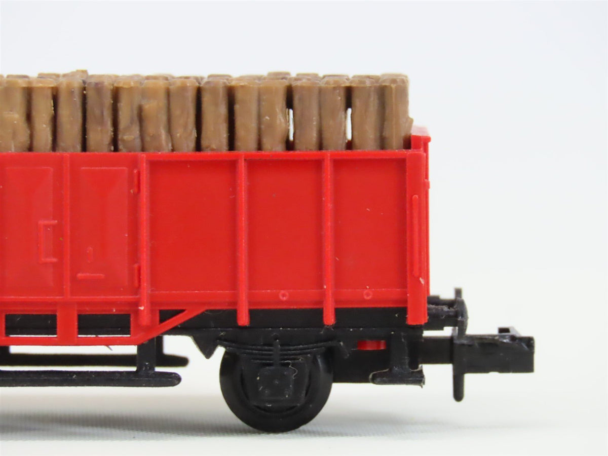 N Scale Arnold Rapido Unlettered European 26&#39; Gondola w/ Load