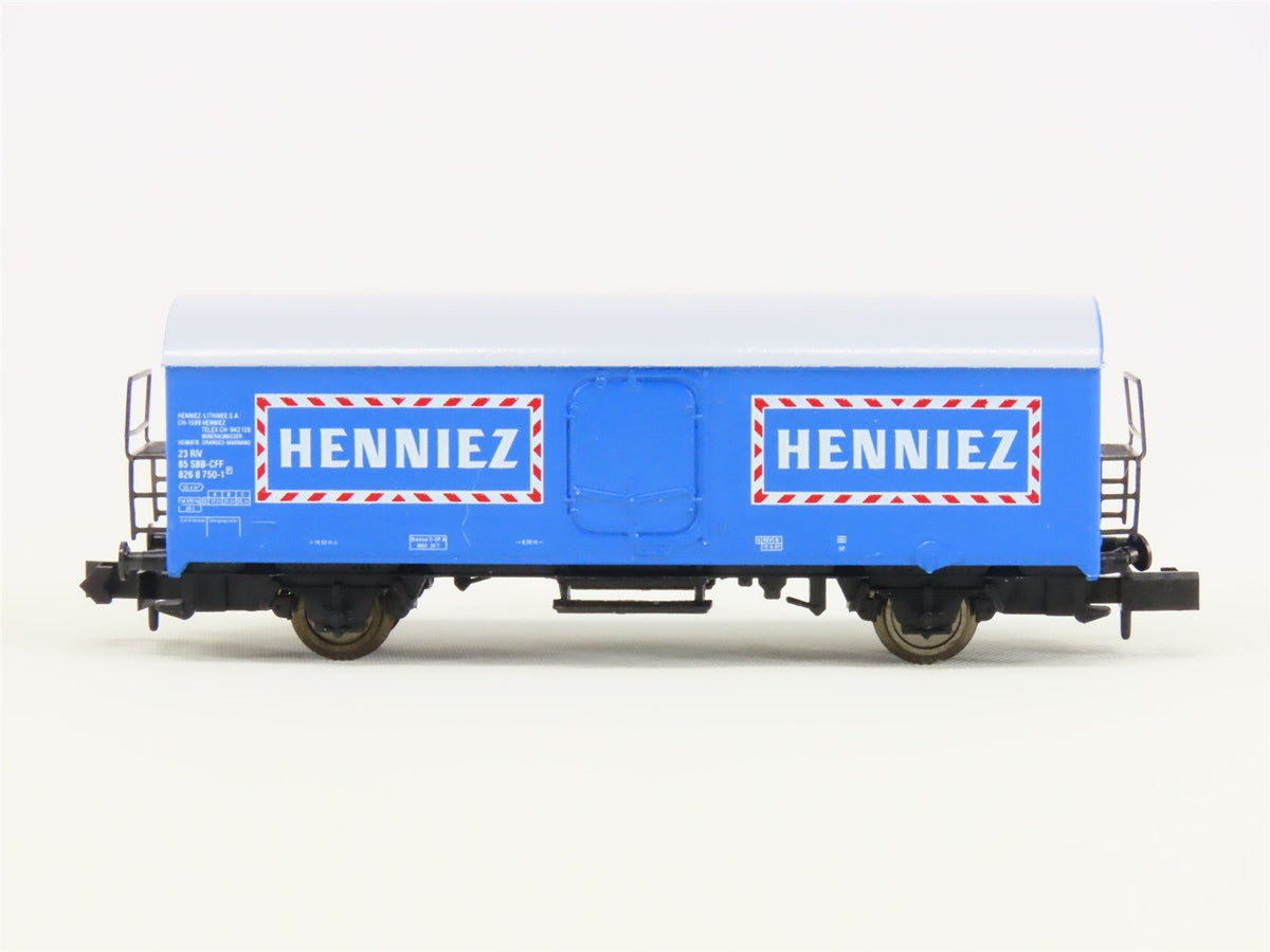 N Scale Arnold SBB-CFF Swiss &quot;Henniez&quot; Reefer #750-1P