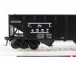 HO Scale InterMountain 47159-01 C&I Cambria & Indiana 2-Bay Open Hopper #4557