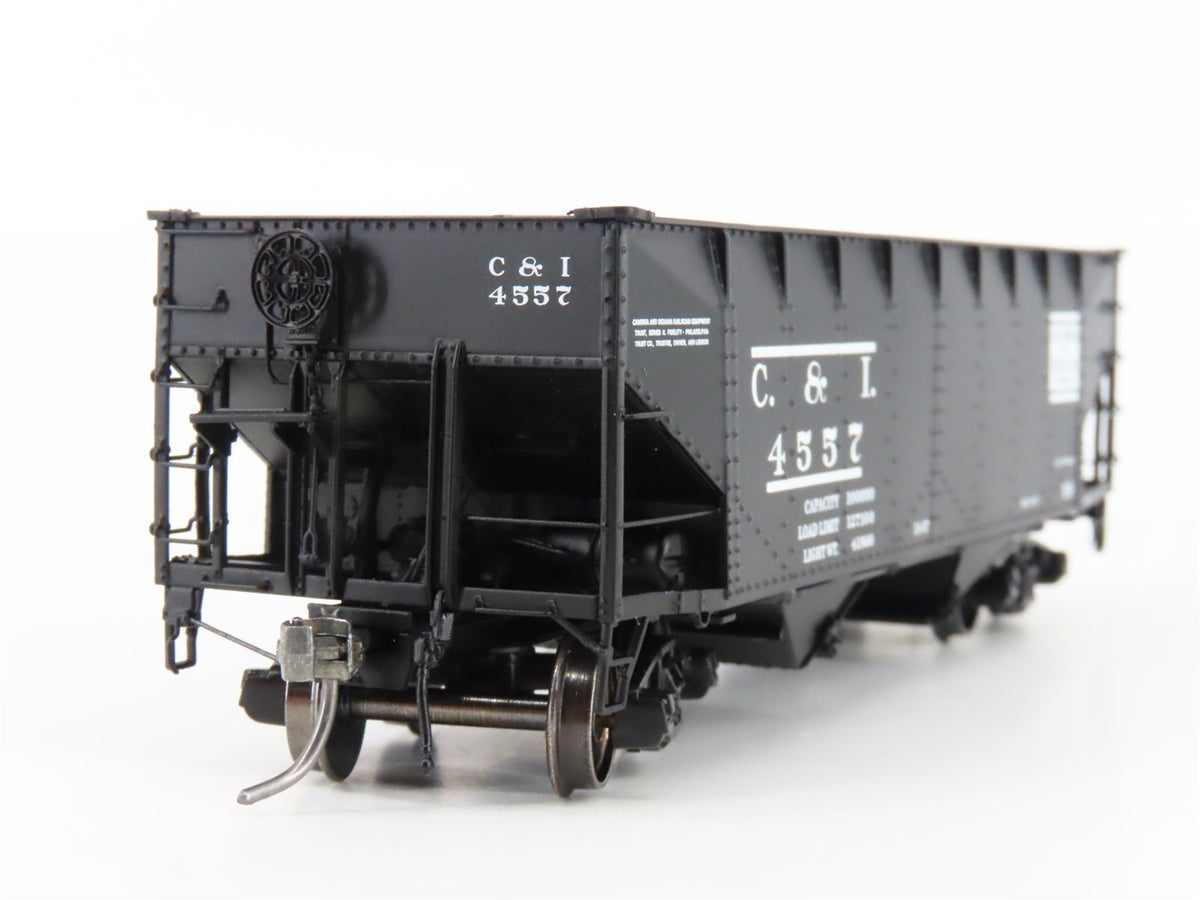 HO Scale InterMountain 47159-01 C&amp;I Cambria &amp; Indiana 2-Bay Open Hopper #4557