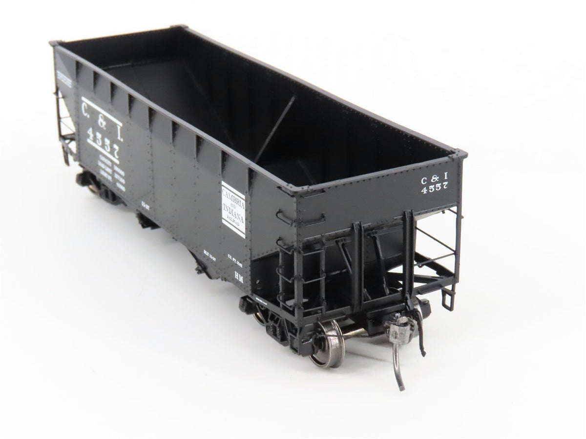 HO Scale InterMountain 47159-01 C&amp;I Cambria &amp; Indiana 2-Bay Open Hopper #4557