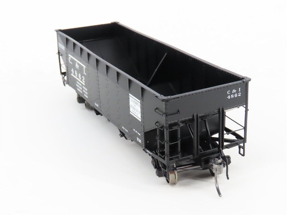 HO Scale InterMountain 47159-05 C&amp;I Cambria &amp; Indiana 2-Bay Open Hopper #4862