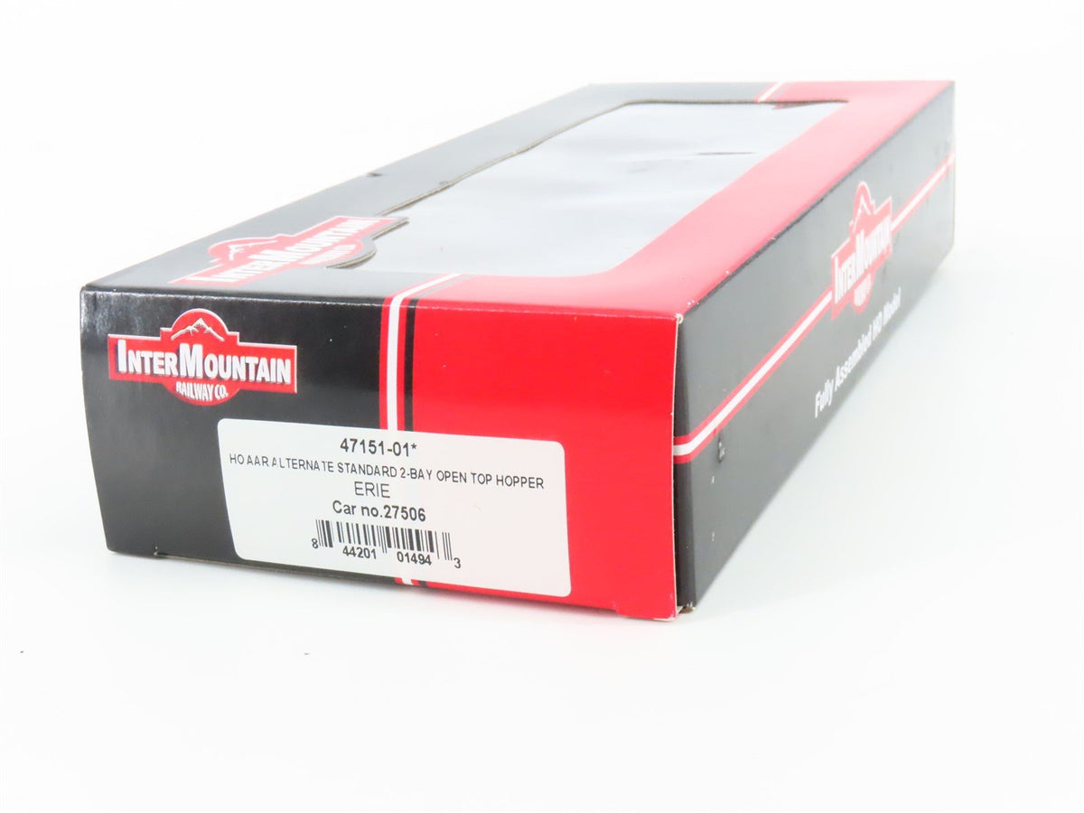 HO Scale InterMountain 47151-01 Erie 2-Bay Open Hopper #27506