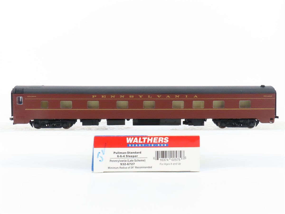 HO Scale Walthers 932-6727 PRR Pennsylvania Railroad Pullman Sleeper Passenger